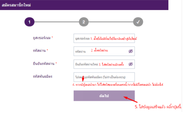 สมัครสมาขิก